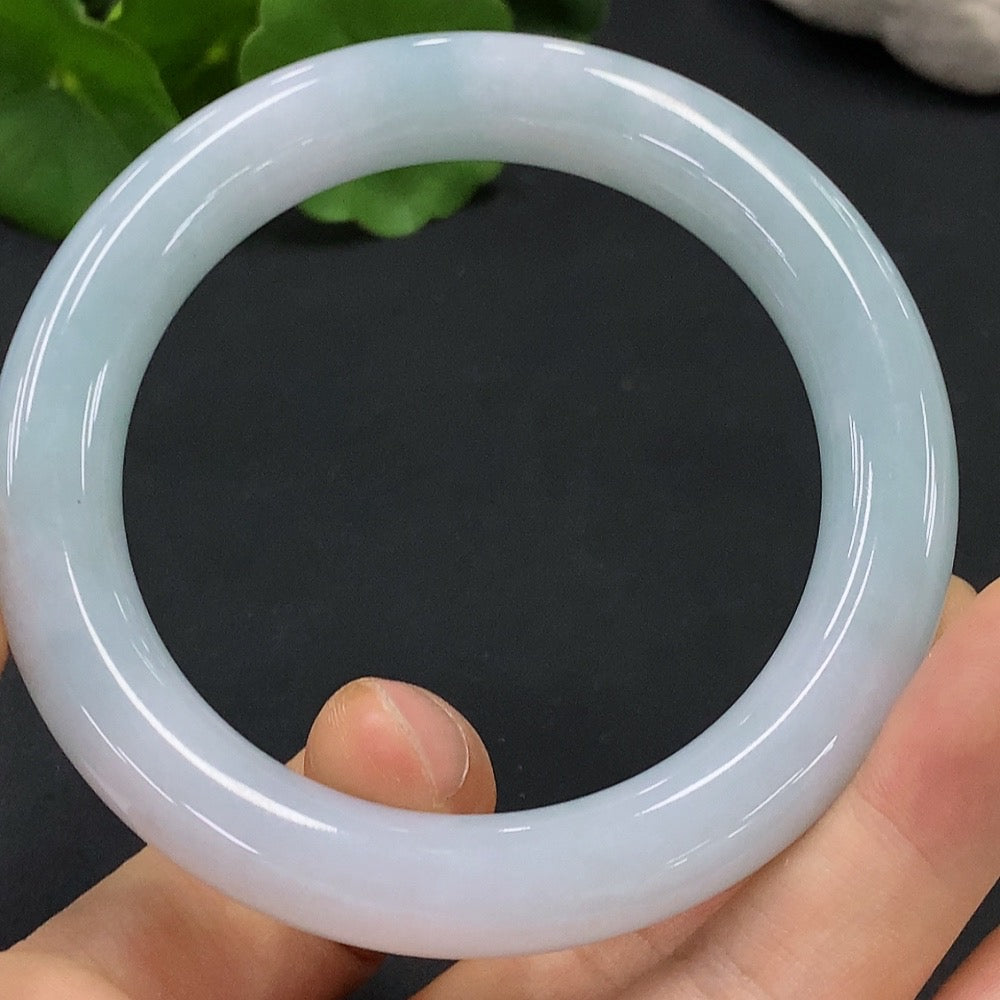 JadeiteRound Bangle Bracelet Size 57.2 Total Weight 67.262g