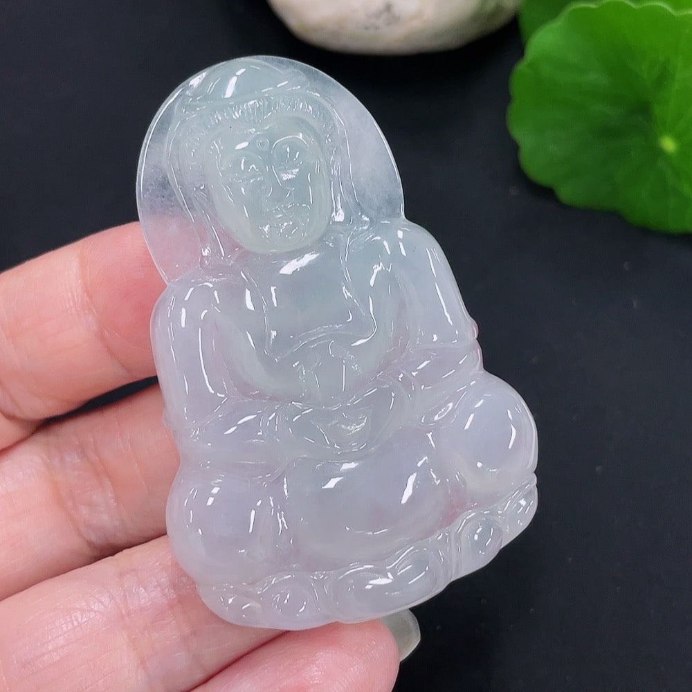 Jadeite Pendant Guanyin Total Weight Approx. 20.39g