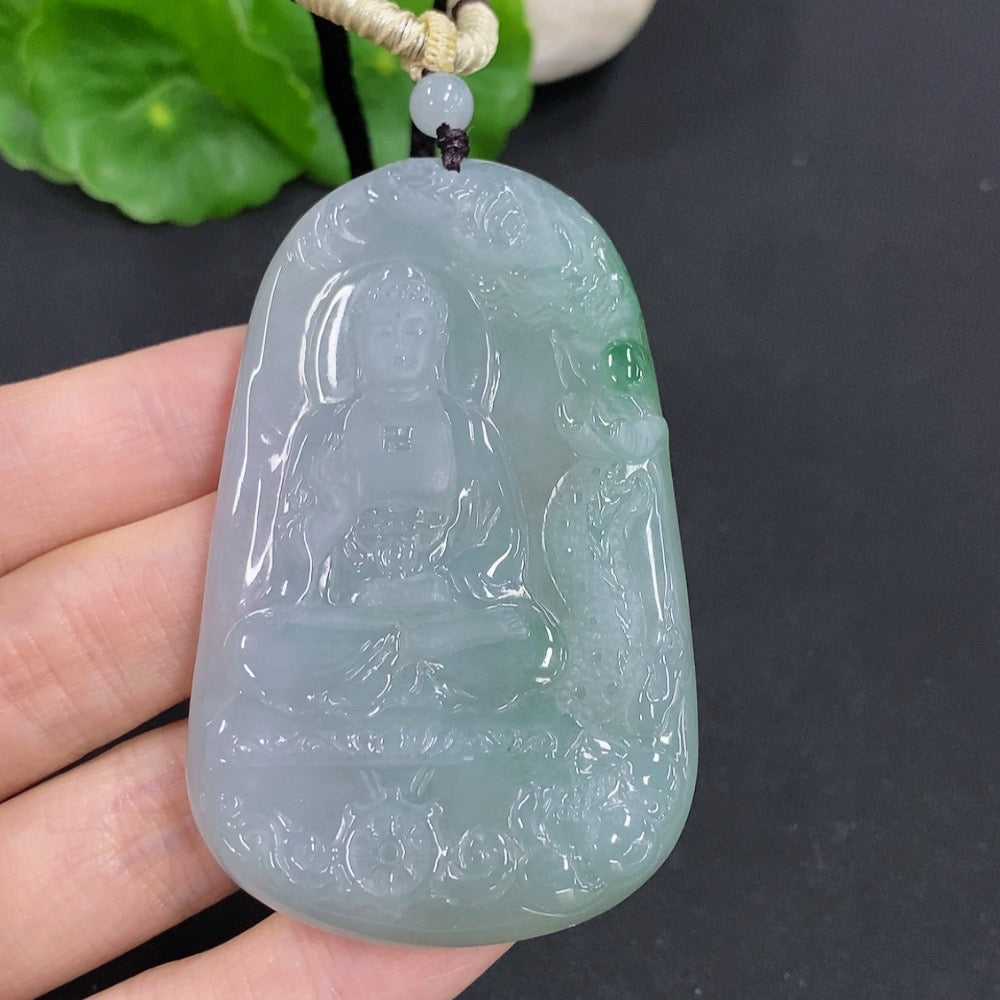 Jadeite Amitabha Pendant