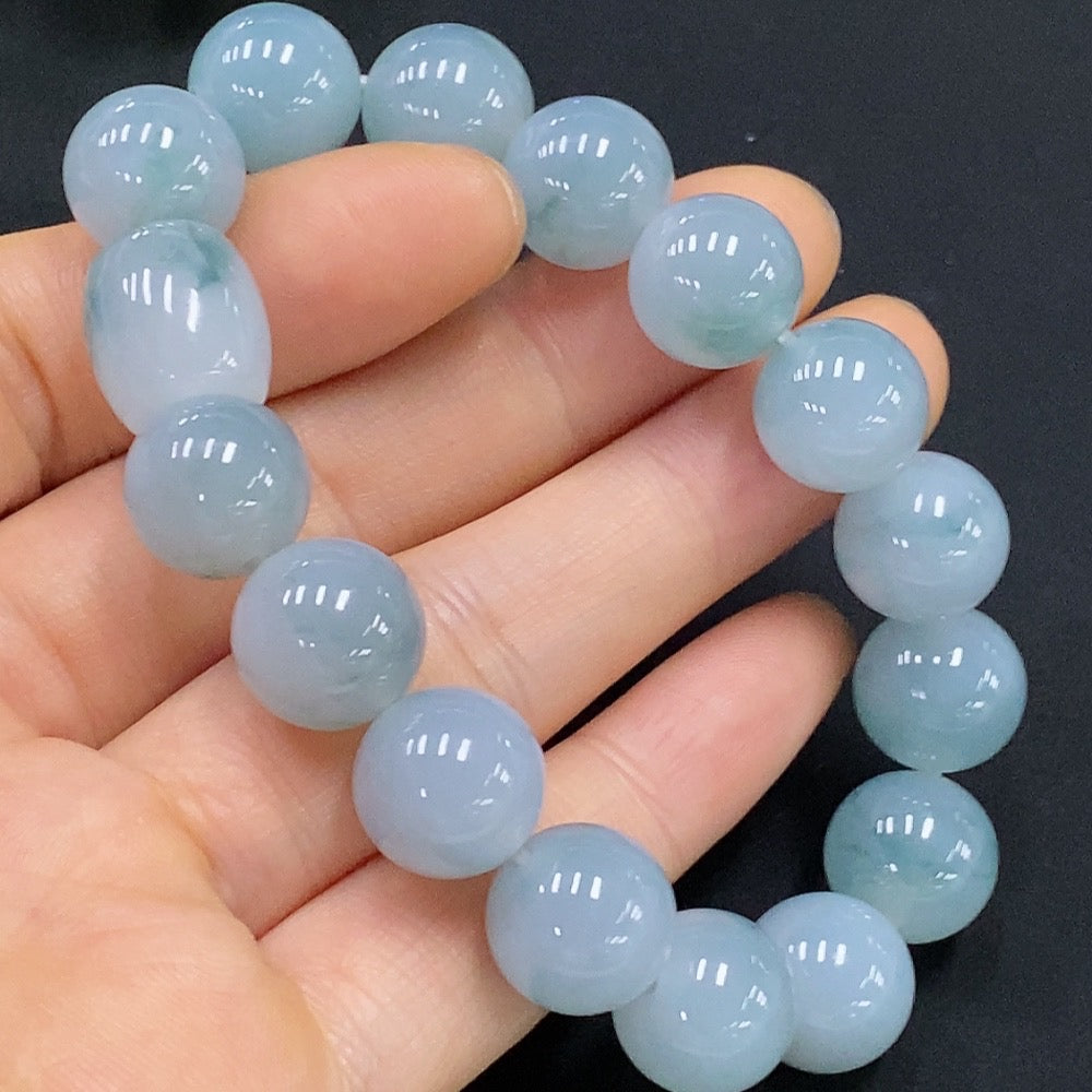 Jadeite Bracelet Approx.12.5mm Total Weight Approx.52.8g