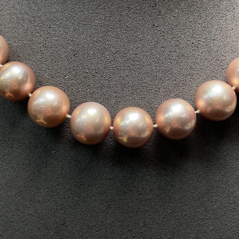 Pearl Necklace Non-Gold Size About 13.1mm