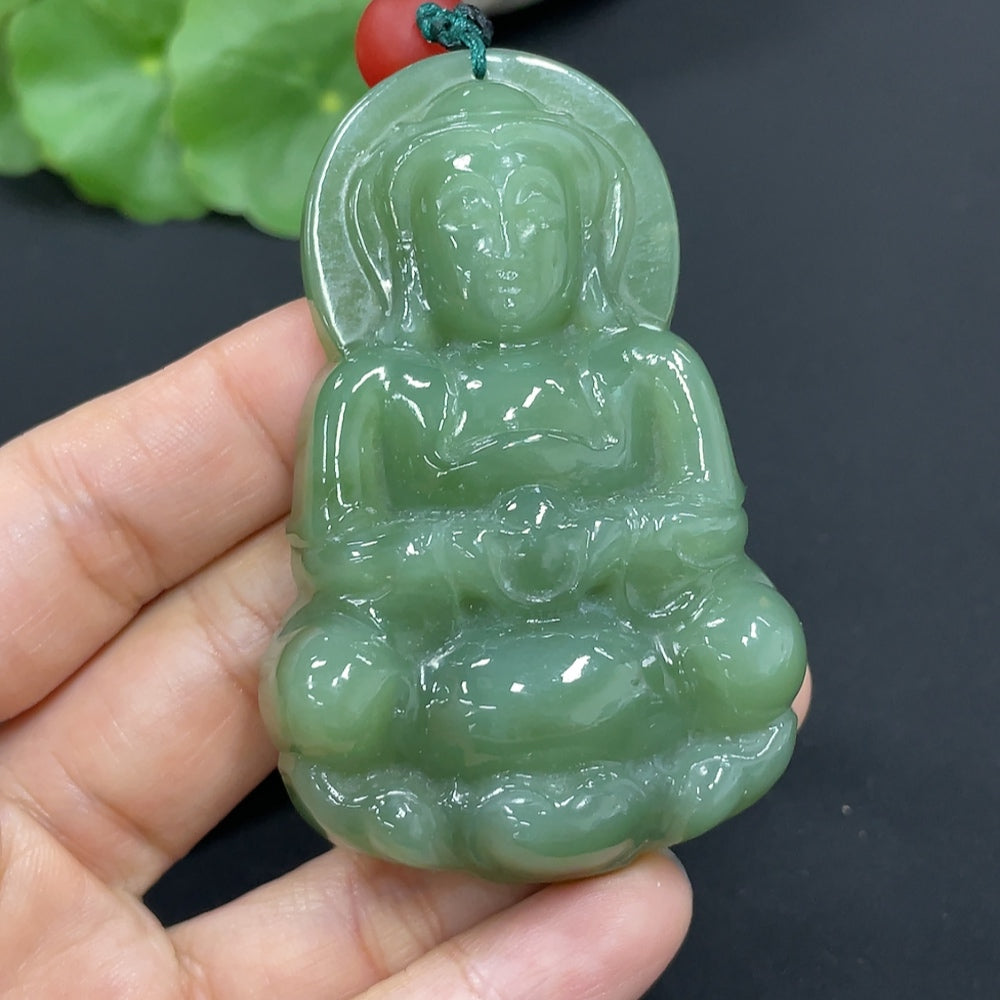 Hetian Jade Jasper Pendant Guanyin