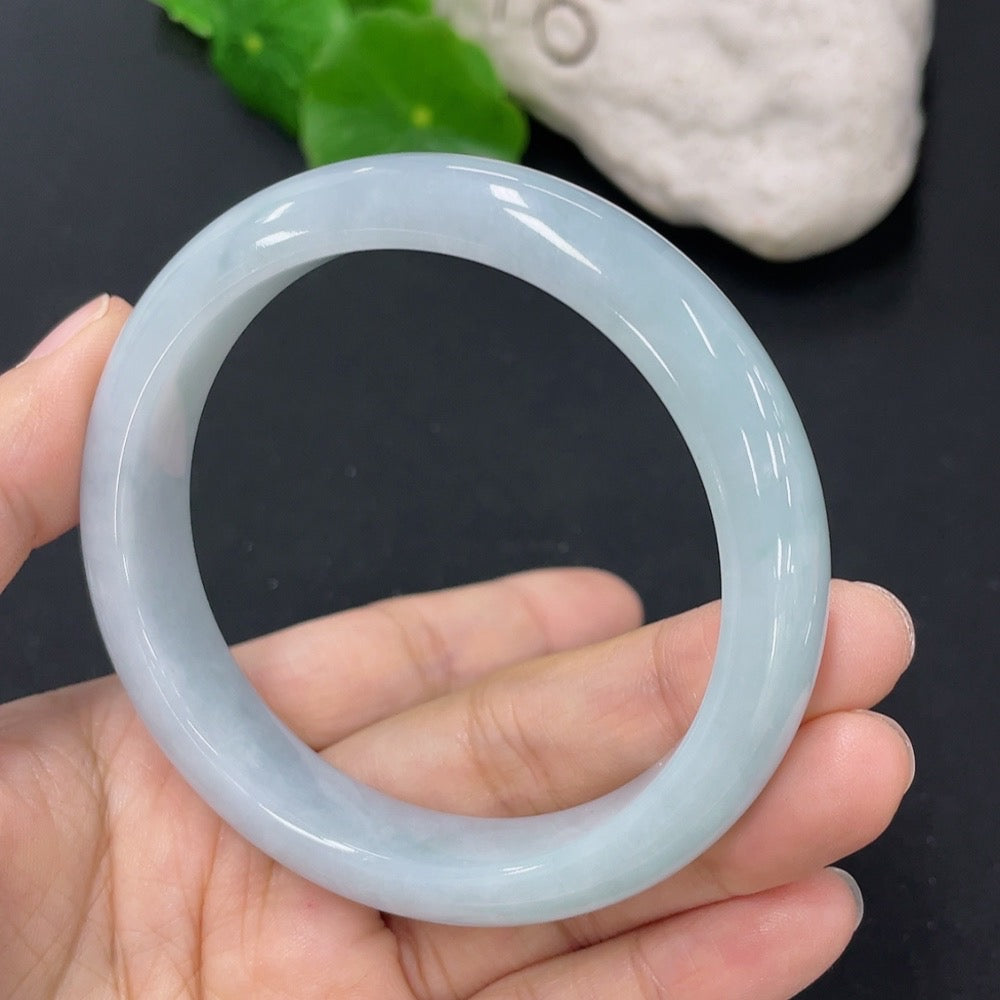 Jadeite Round Bangle Size 56mm Total Weight Approx. 53.38g