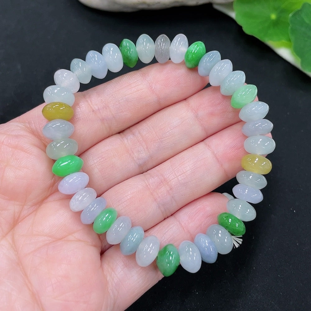 Jadeite Bracelet, . 8.9mm, . | Huiliu Certified