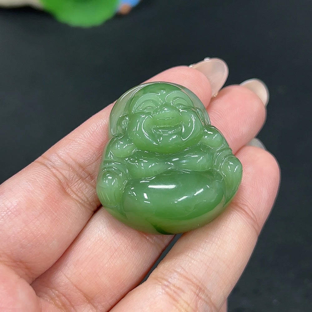 Hetian Jade Pendant Buddha Total Weight Approx. 24g