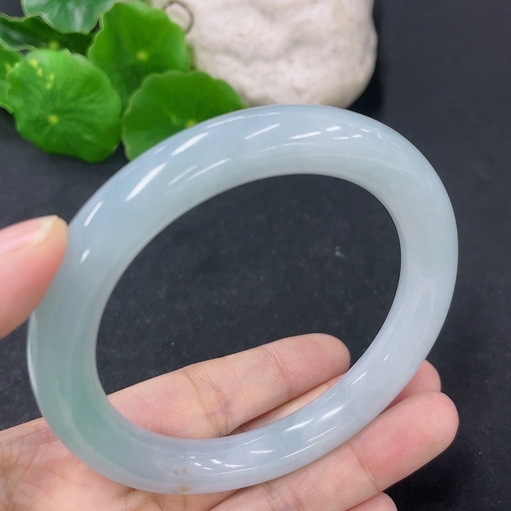 Jadeite Round Bangle Size 58.3mm Total Weight Approx. 60.28g