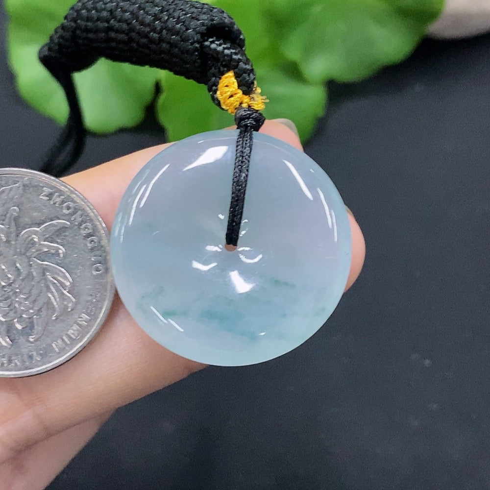 Jadeite Safety Buckle Pendant Total Weight Approx. 11.8g