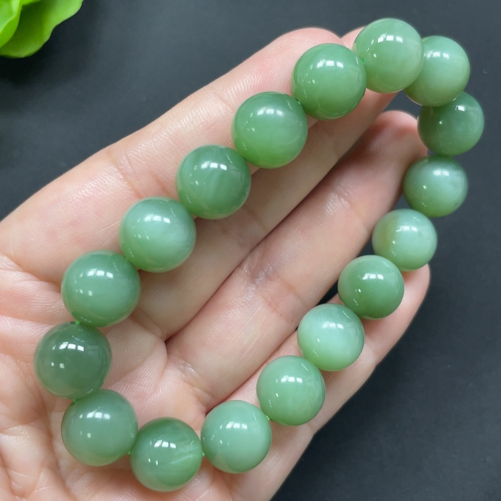 Green Hetian Jade Bracelet