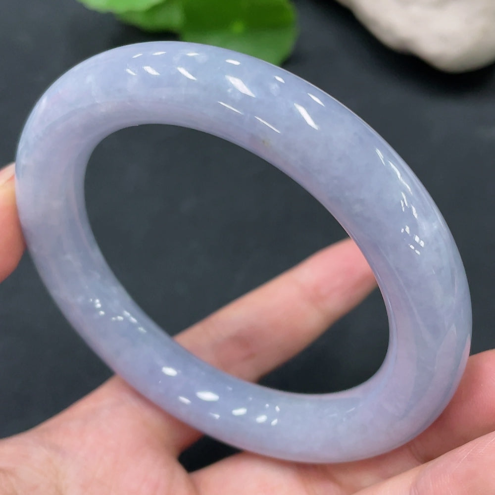 Jadeite Round Bangle Total Weight Approx.75.06g Size 57.6