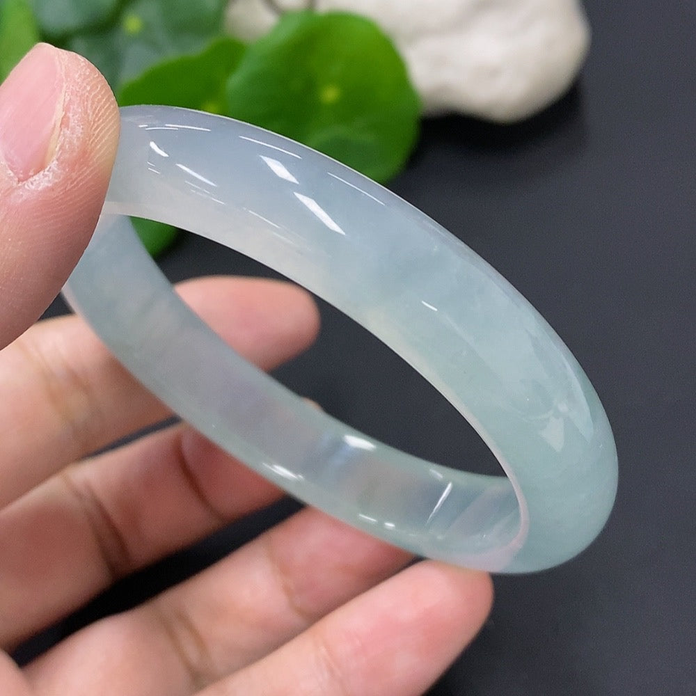 Jadeite Round Bangle Size 54.9 Total Weight Approx. 45.2g