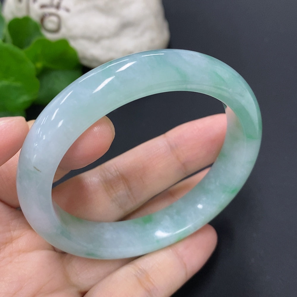 Jadeite Round Bracelet Size 54 Total Weight Approx. 50.7g