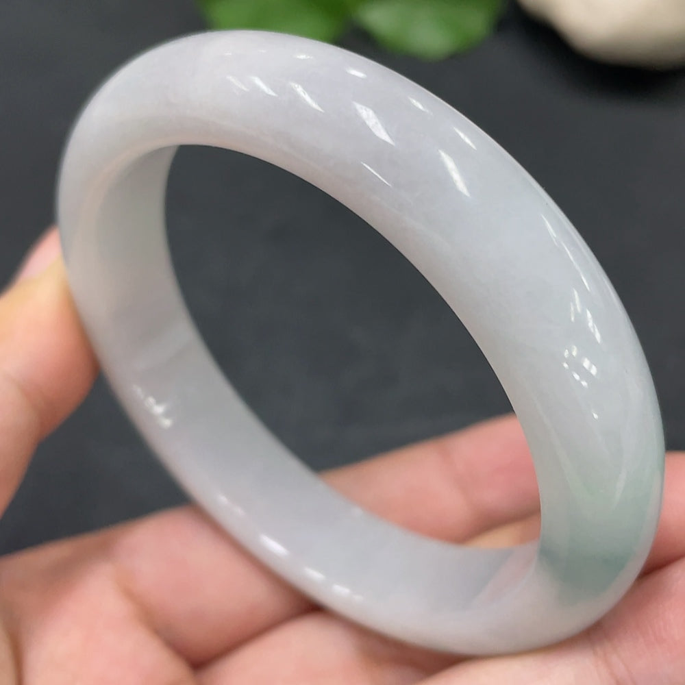 Jadeite Round Bangle Size 55.5 Total Weight 53.721g