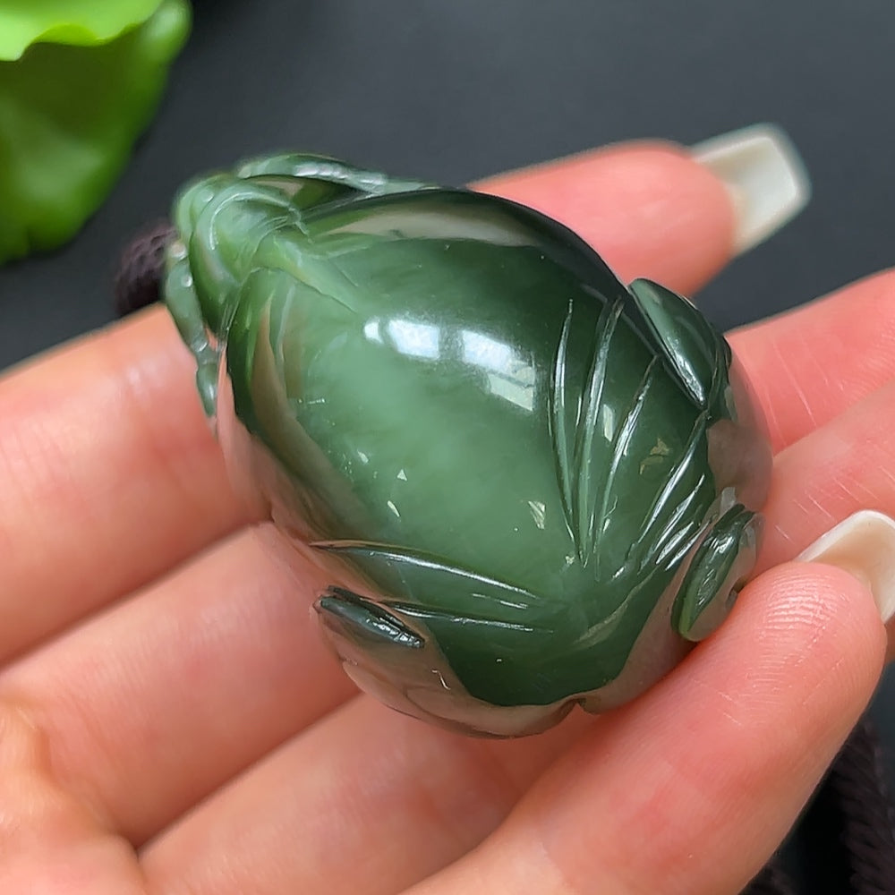 Hetian Jade Pi Xiu Pendant Including Rope