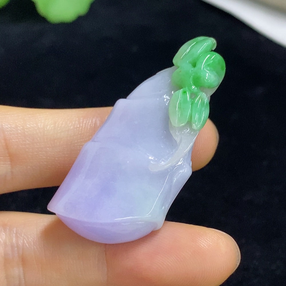 Jadeite Bamboo Pendant Total Weight Approx. 18.19g