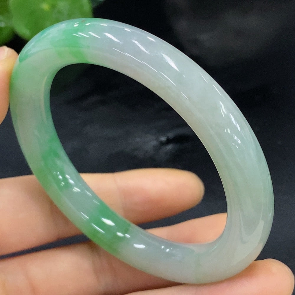 Jadeite Round Bangle Size 52.7 Total Weight Approx. 46.35g