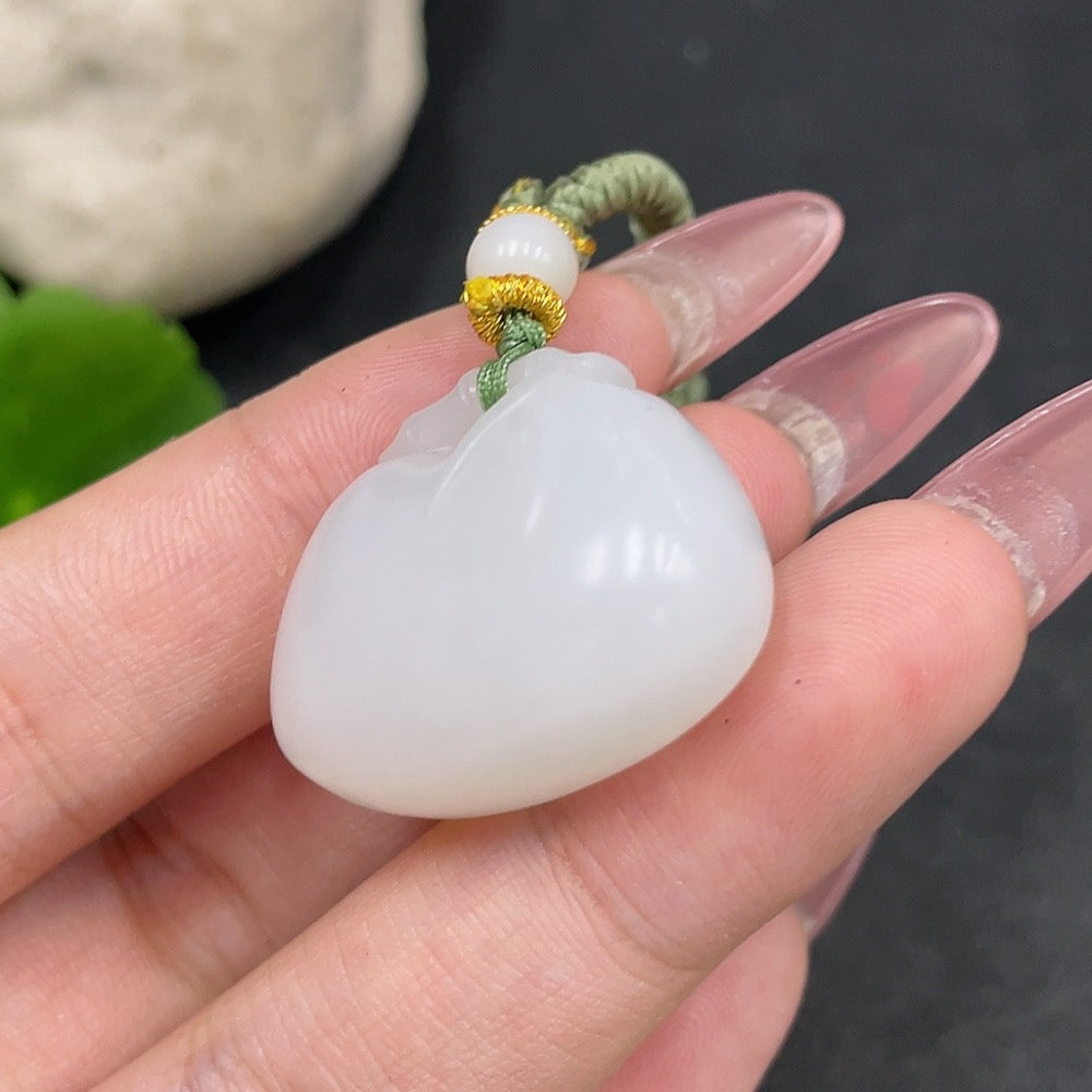 Hetian Jade Pendant Antique Plaque Total Weight (with rope) 16.2g
