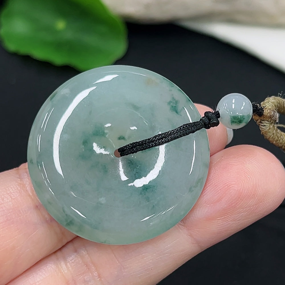 Jadeite Safety Buckle Pendant (Including Rope Weight)
