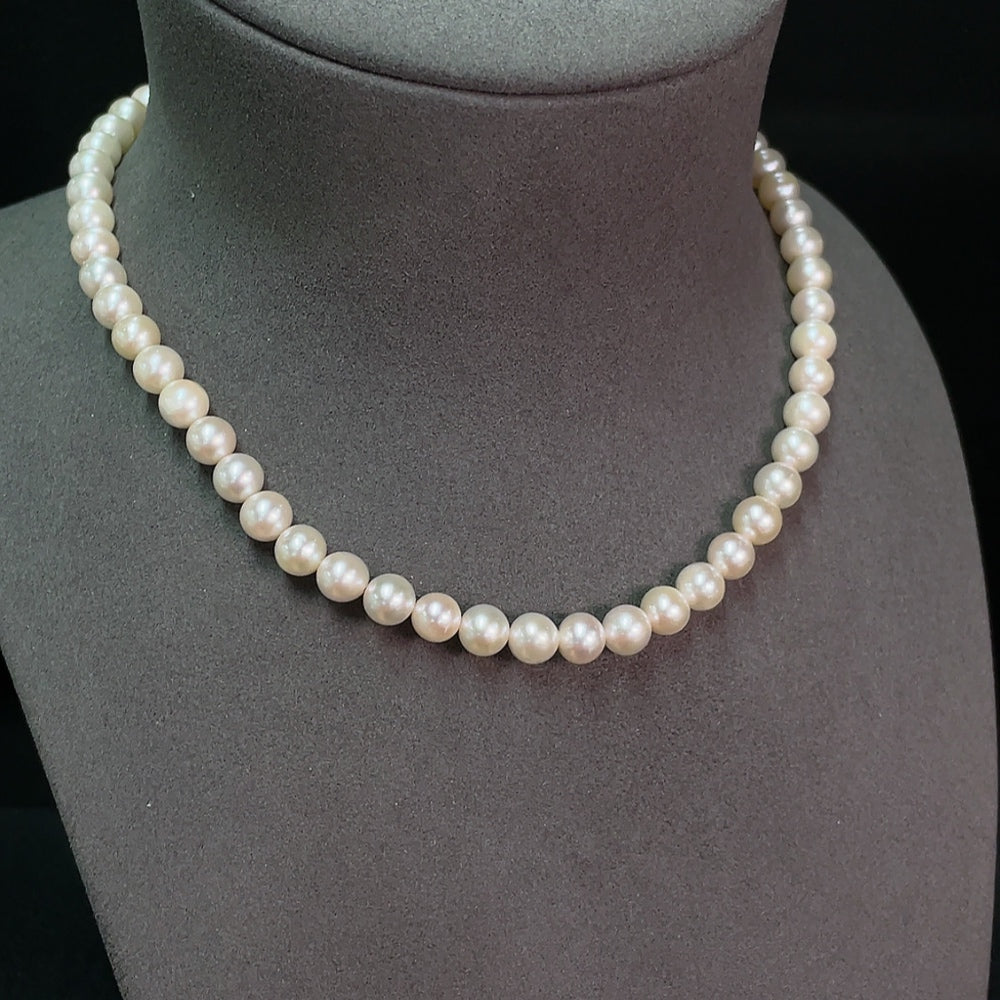 Seawater Pearl Necklace Non-Gold Total Weight Approx. 31.4g Size About 7.2mm