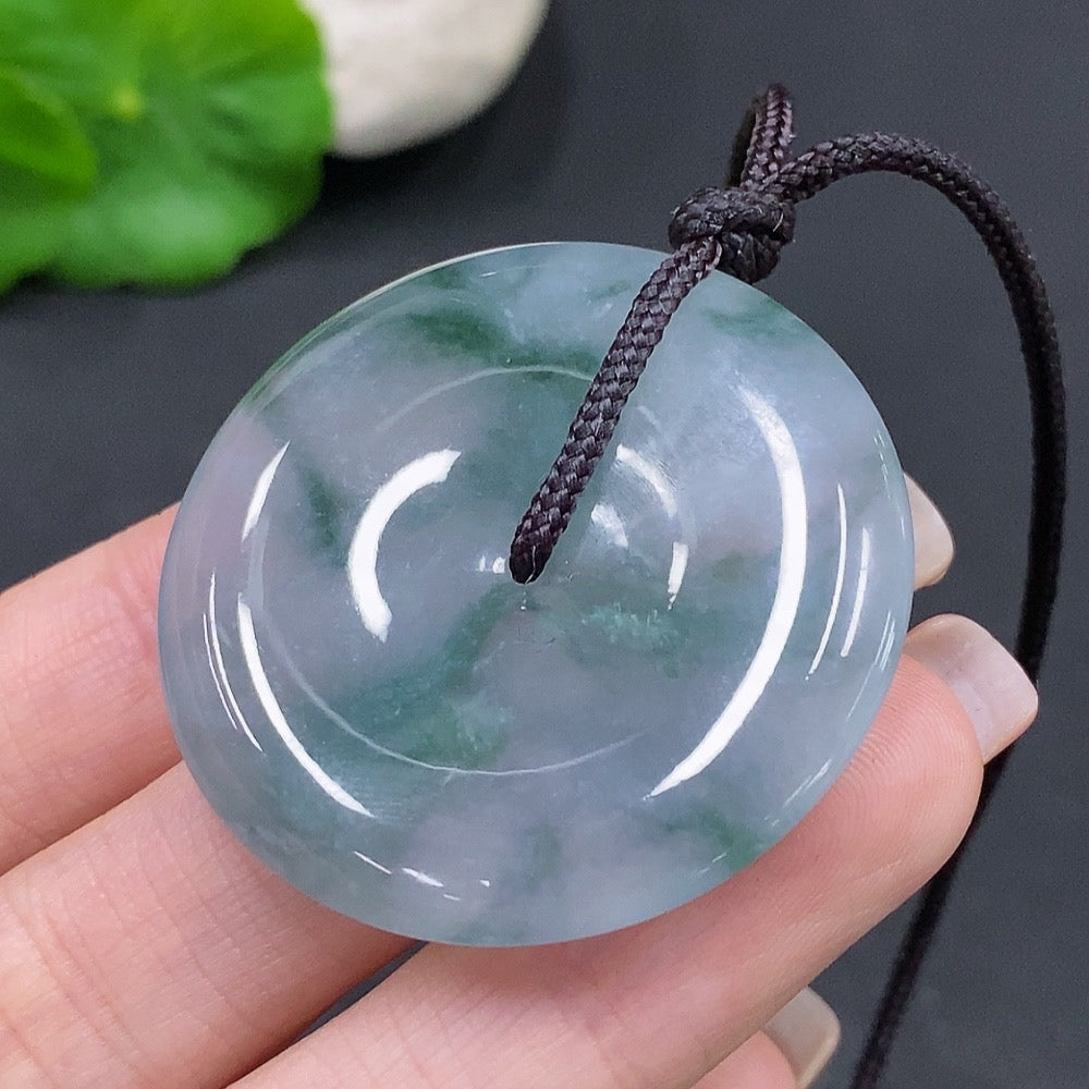 Jadeite Safety Buckle Total weight with string about 21.9g