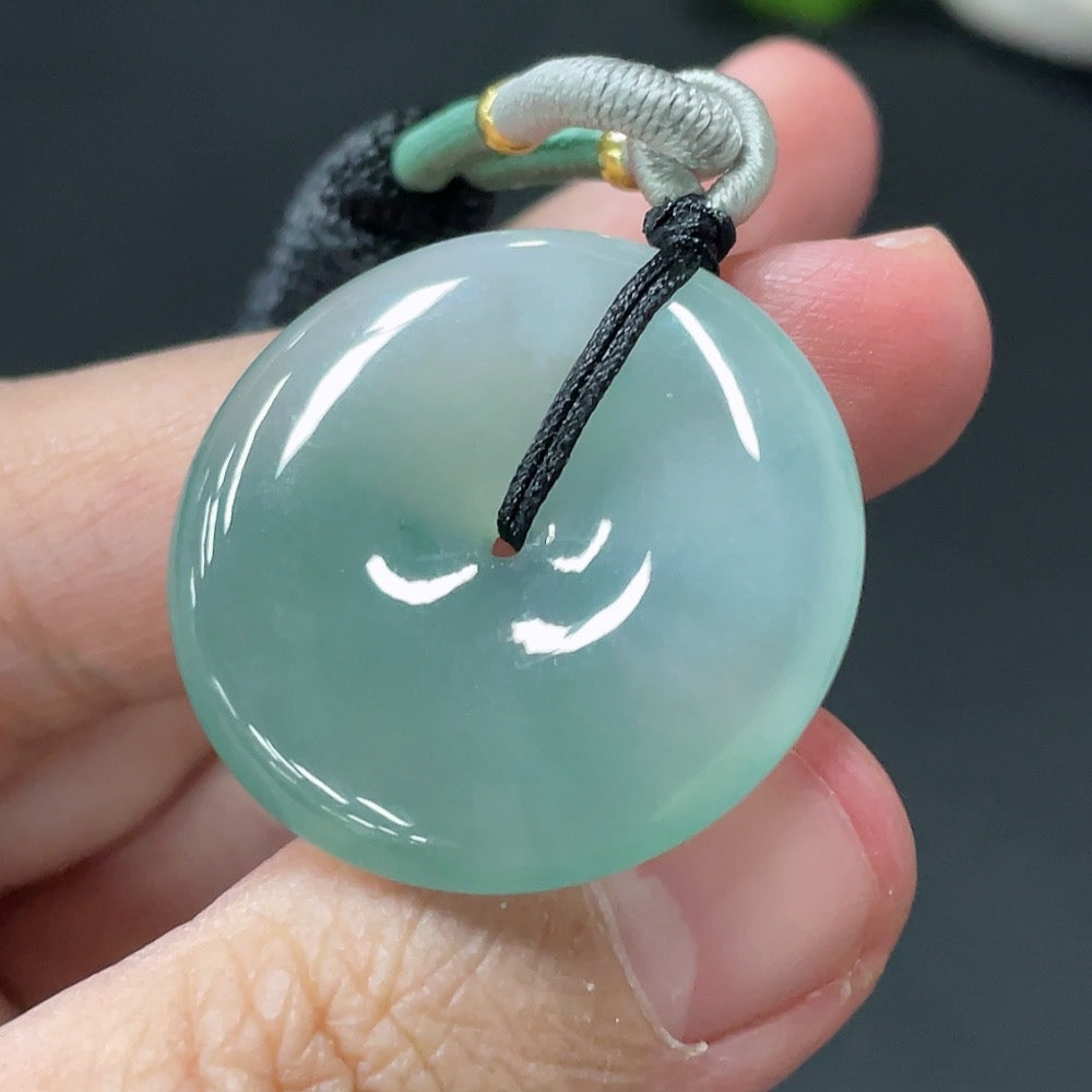 Jadeite Safety Buckle Pendant Total Weight 11.026g