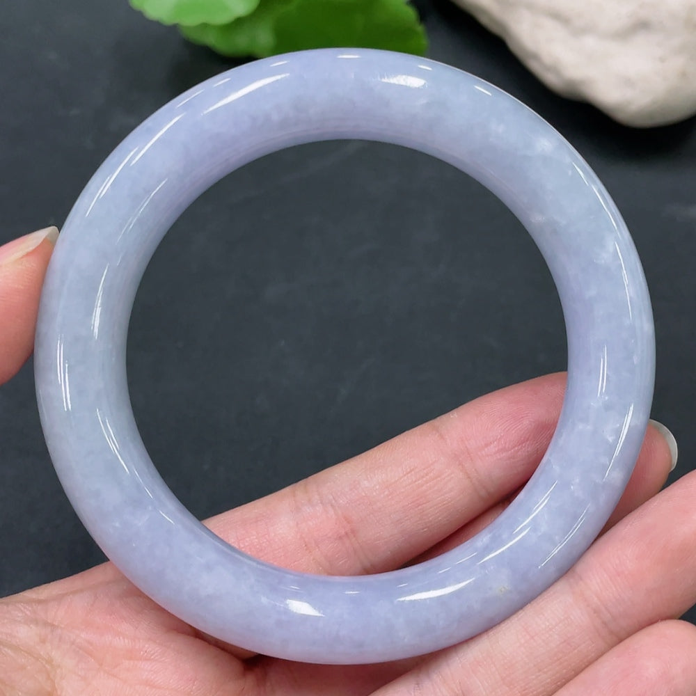 Jadeite Round Bangle Total Weight Approx.75.06g Size 57.6