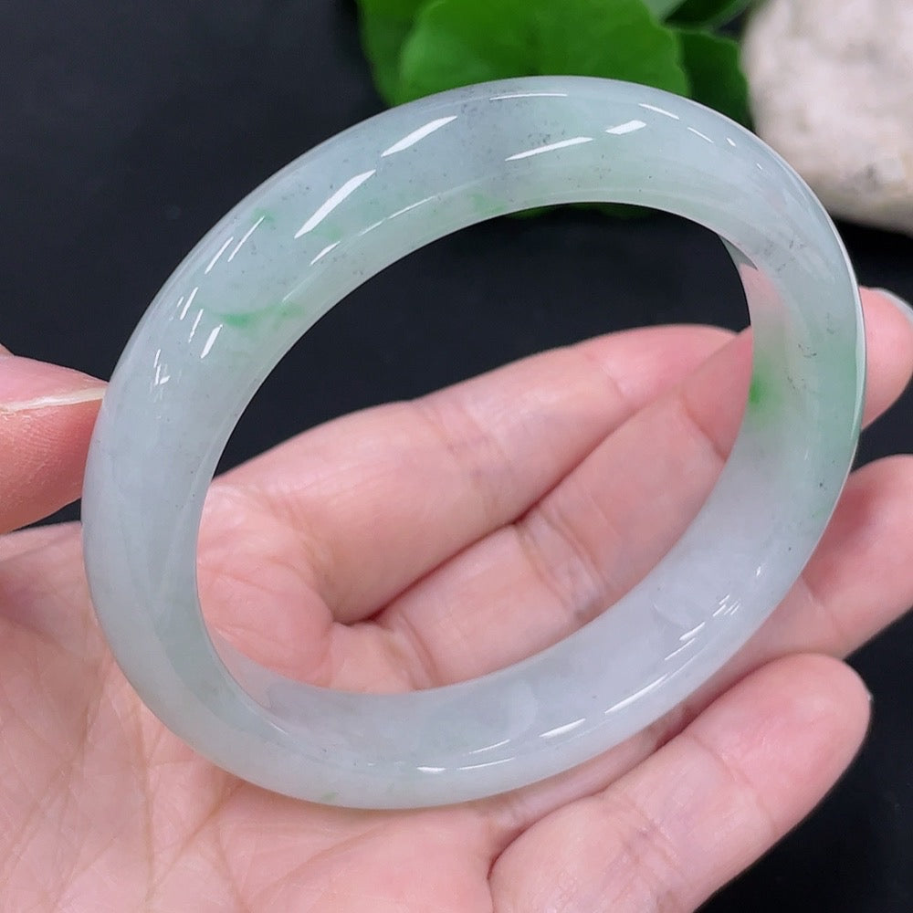 Jadeite Round Bangle Size 56 Total Weight Approx. 52.2g
