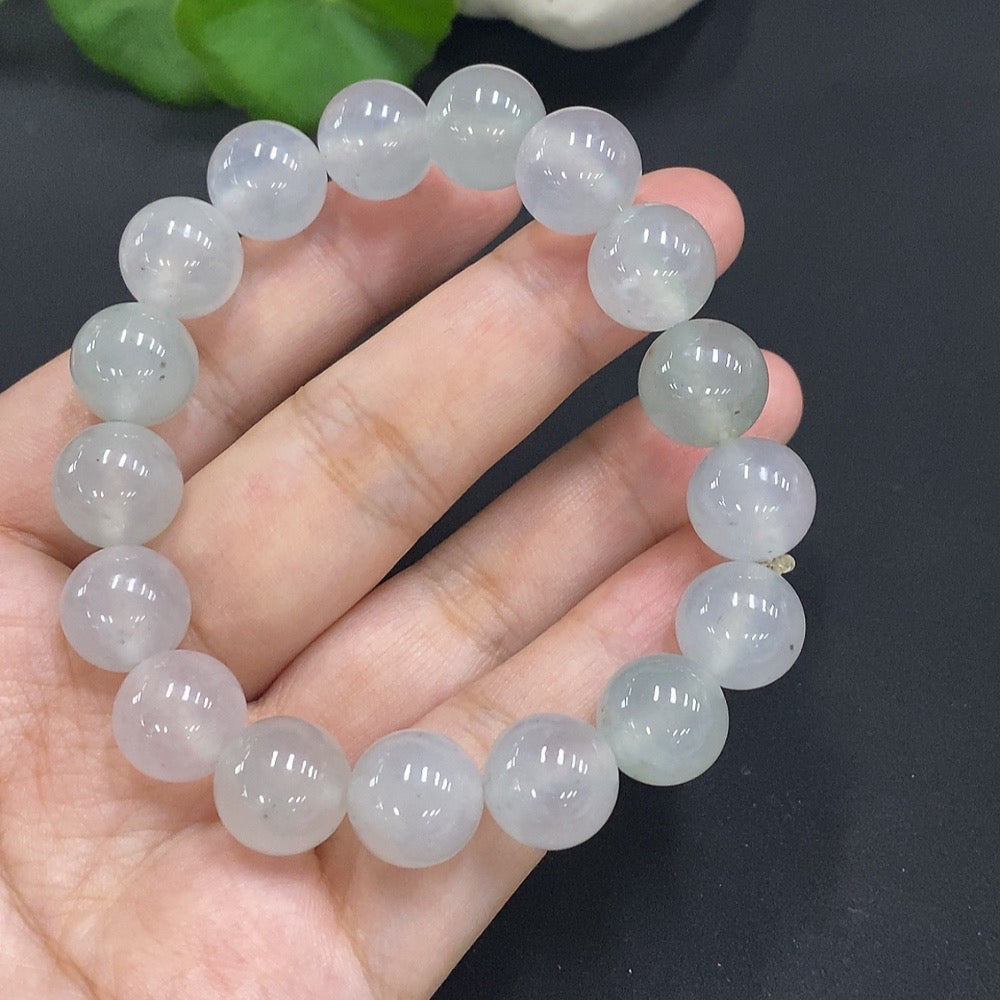 Jadeite Beaded Necklace Approx. 11.8mm Total Weight 50.268g