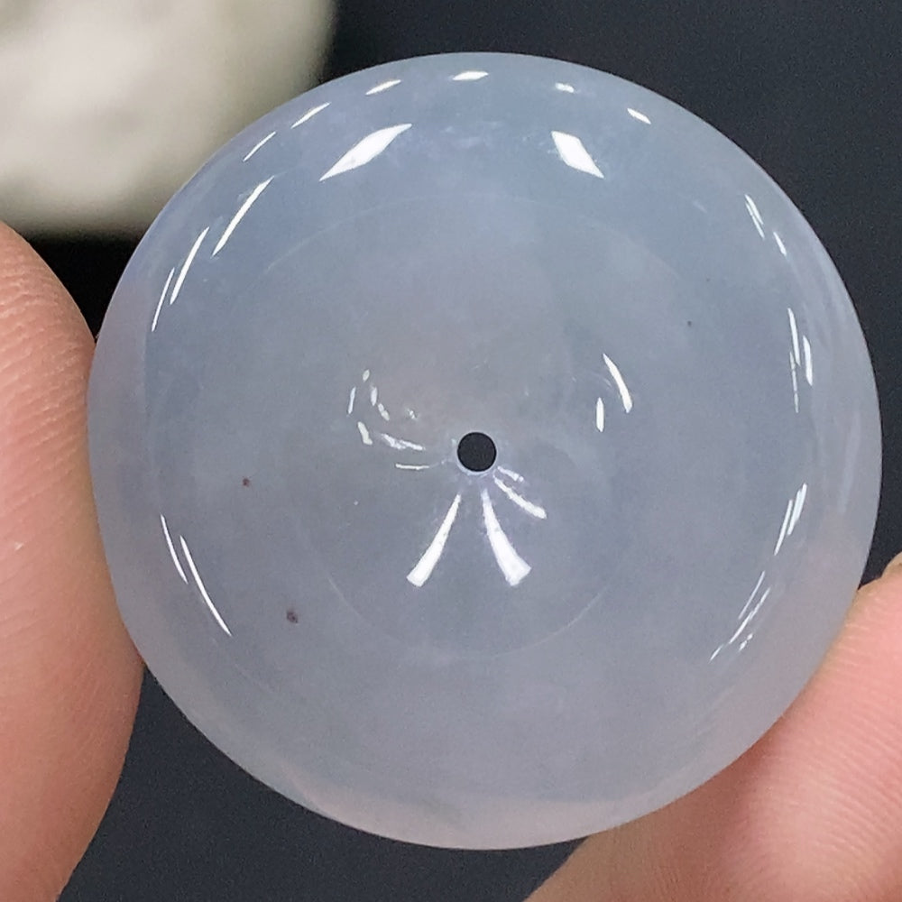 Jadeite Pendant Peace Button Total Weight Approx.11.26g