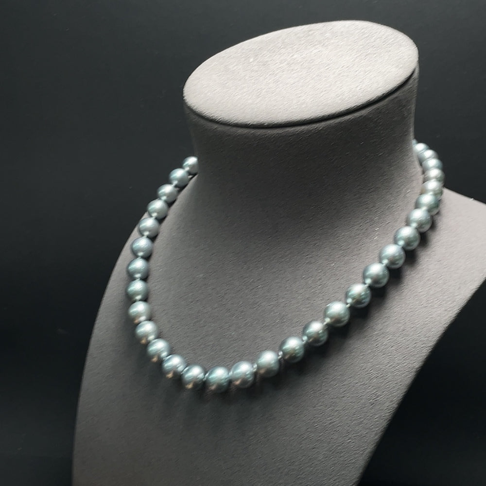 Seawater Pearl Necklace Non-Gold Total Weight Approx. 61.7g Size 8.6-10.8mm