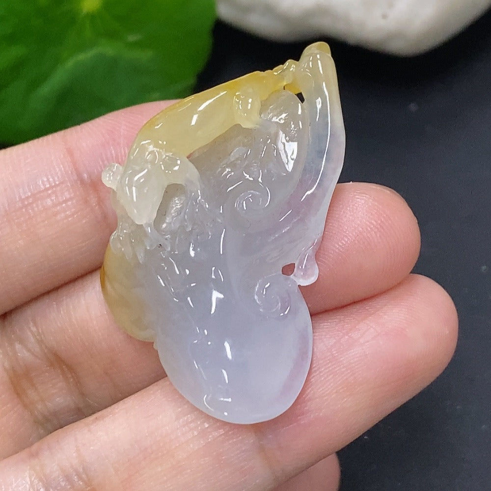 Jadeite Now and Then Pendant