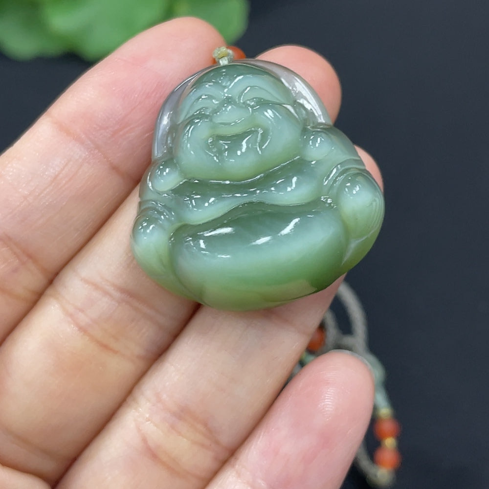 Hetian Jade Jasper Pendant - Buddha