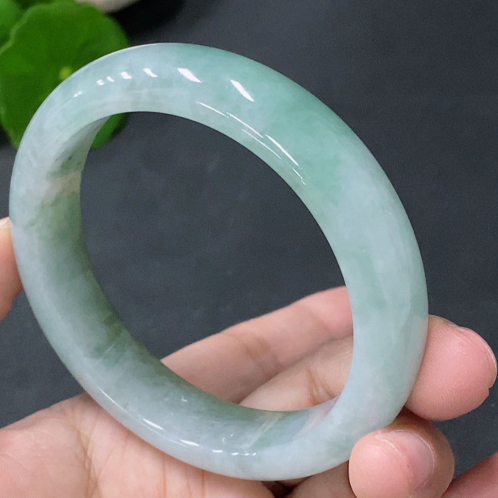 Jadeite Regular Round Bracelet  55.6 Inner Diameter  Total Weight 56.039g