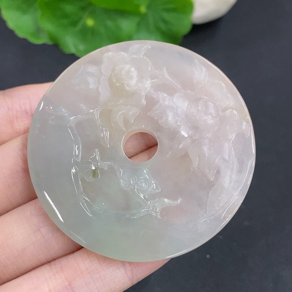 Jadeite Flourishing Prosperity Pendant