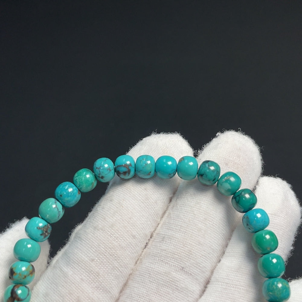 Turquoise Bracelet Total Weight Approx. 16.56g Size 6.5-14.6mm