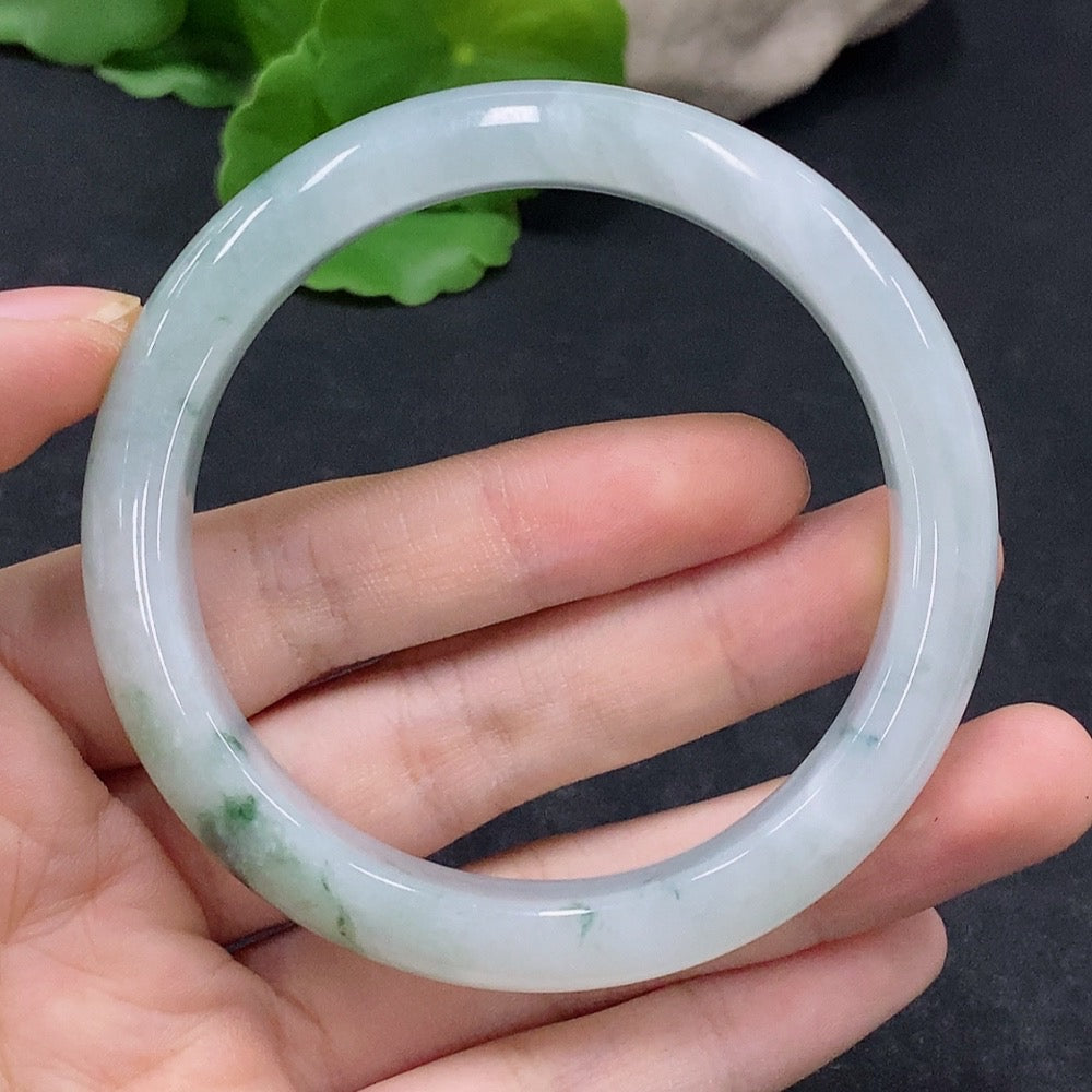 Jadeite Regular Bangle Size 56.5 Total Weight Approx. 51.88g