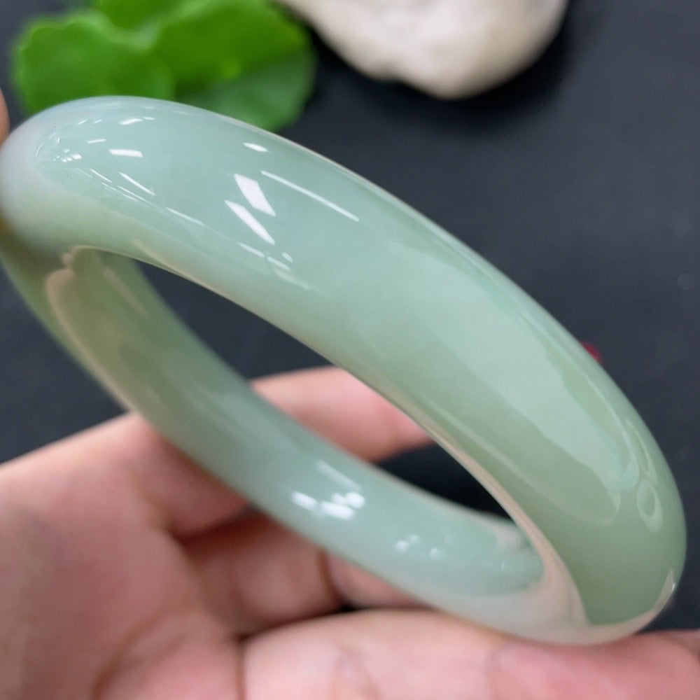 Hetian Jade Round Bangle Size 58.9 Total Weight Approx.102g