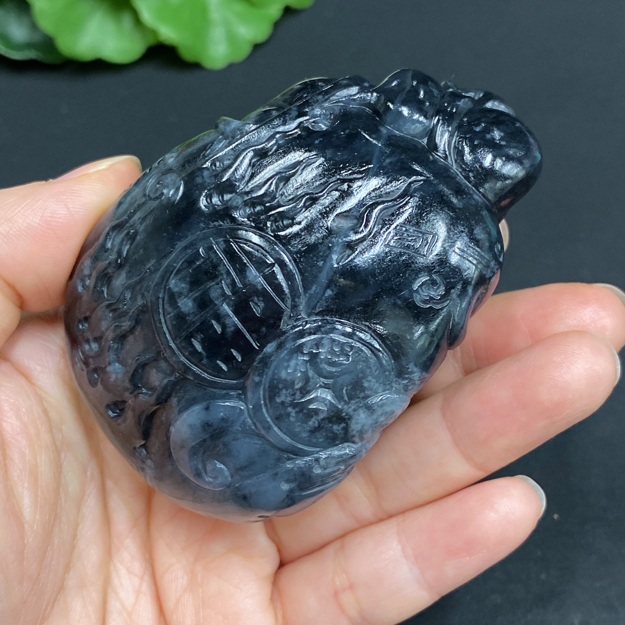 Hetian Jade Handheld Piece - Zhong Kui, Total Weight Approx. 172.4g