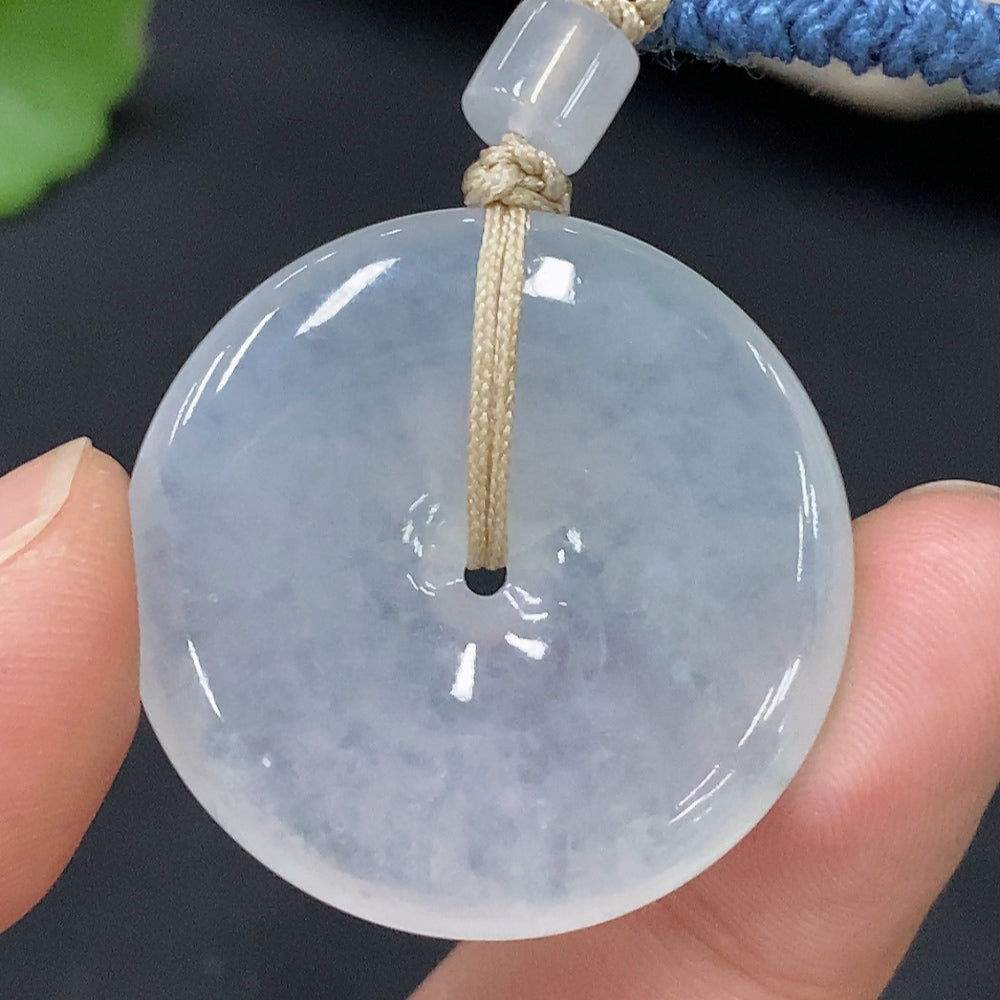 Jadeite Pendant Total Weight About 12g Peace Buckle
