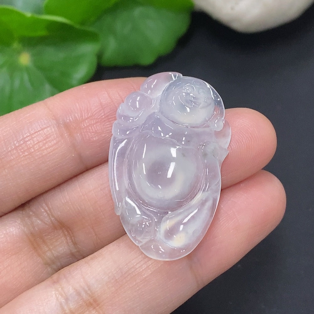 Jadeite Buddha Pendant Total Weight Approx. 6.3g