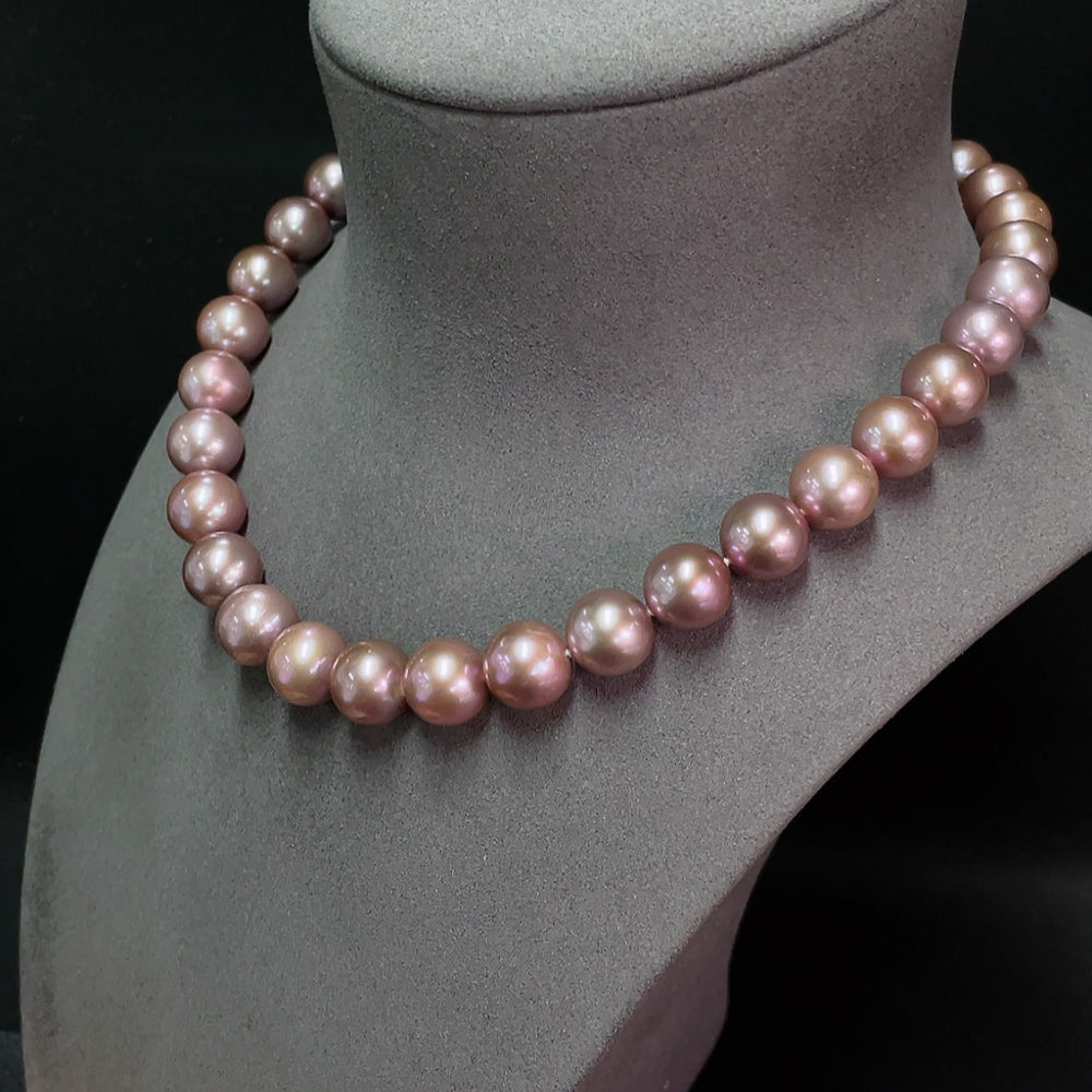 Pearl Necklace Non-Gold Total Weight Approx. 92.20g Size 12-12.8mm