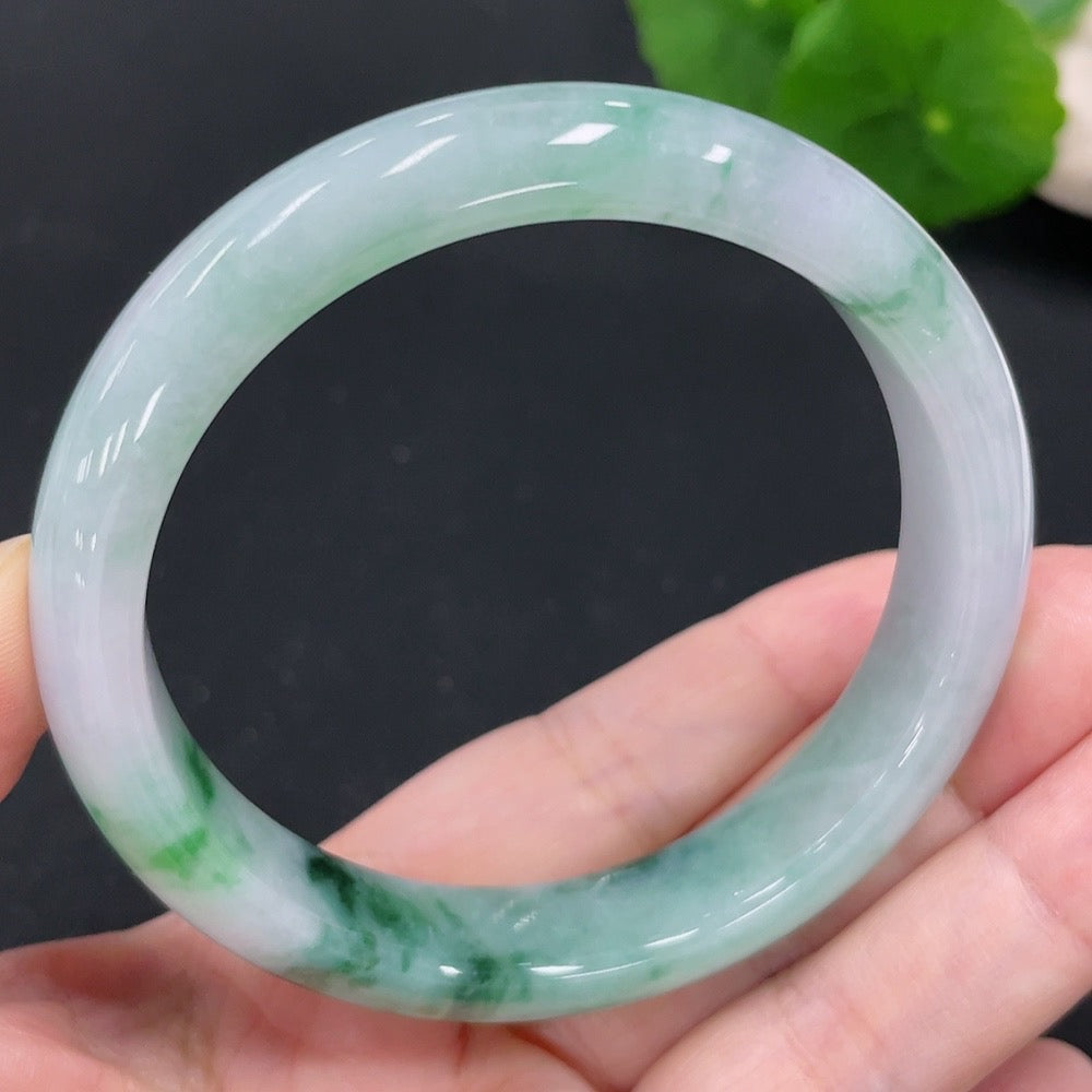 Jadeite Round Bangle Size 57.8 Total Weight Approx. 53.4g