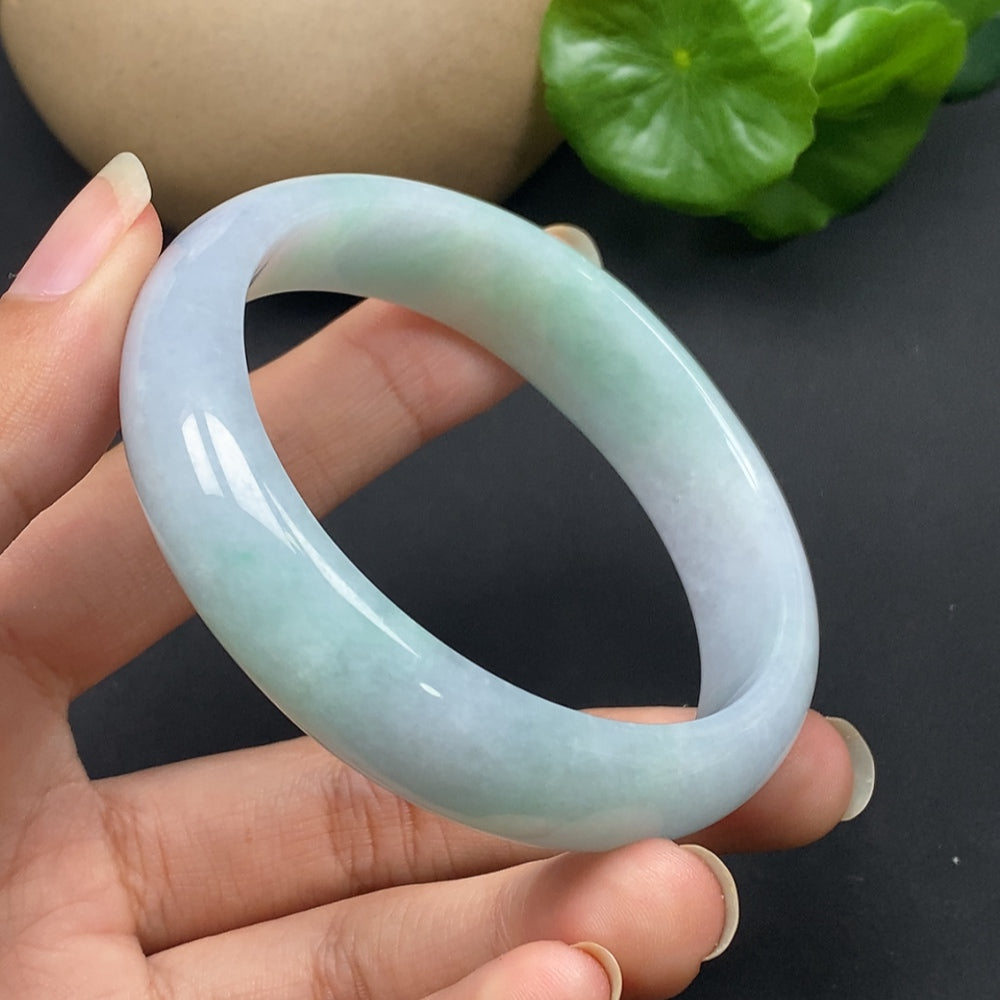 Jadeite Round Bracelet Size 57.7 Total Weight Approx. 55.51g