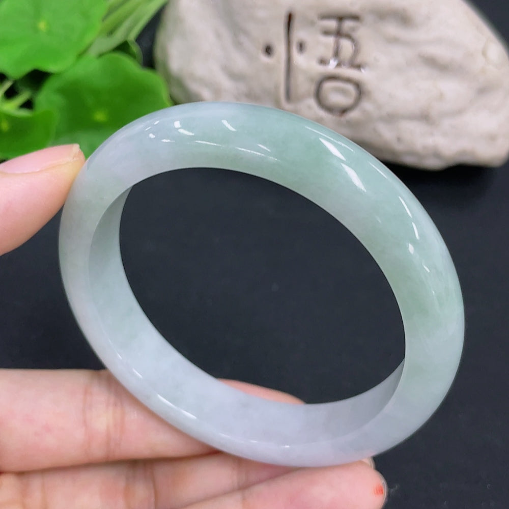Jadeite Round Bangle Size 56.6 Total Weight Approx. 54.9g