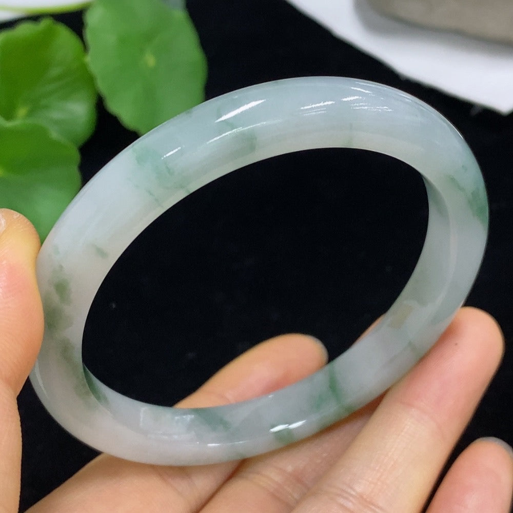 Jadeite Round Bangle Size 57.6 Total Weight Approx. 40.23g