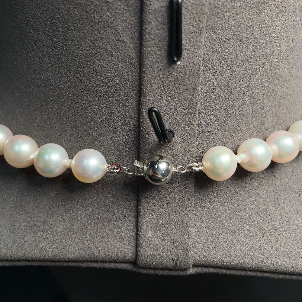 Seawater Pearl Necklace Marked Red Non-Gold Rest Au58% Total Weight Approx.34.45g Size About7.8mm
