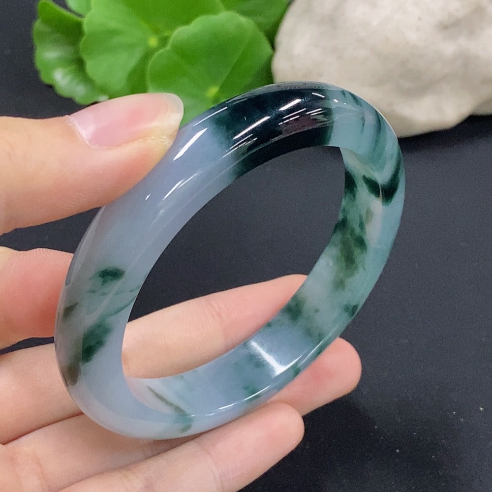 Jadeite Round Bracelet Size 56 Total Weight Approx. 53.4g