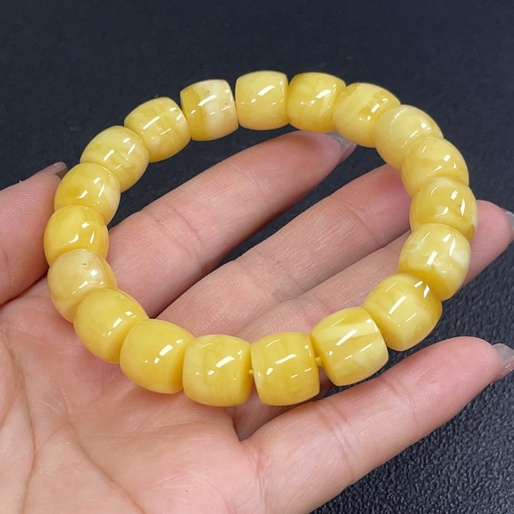 Amber Beeswax Bracelet Total Weight Approx. 18.88g Size 11.6mm