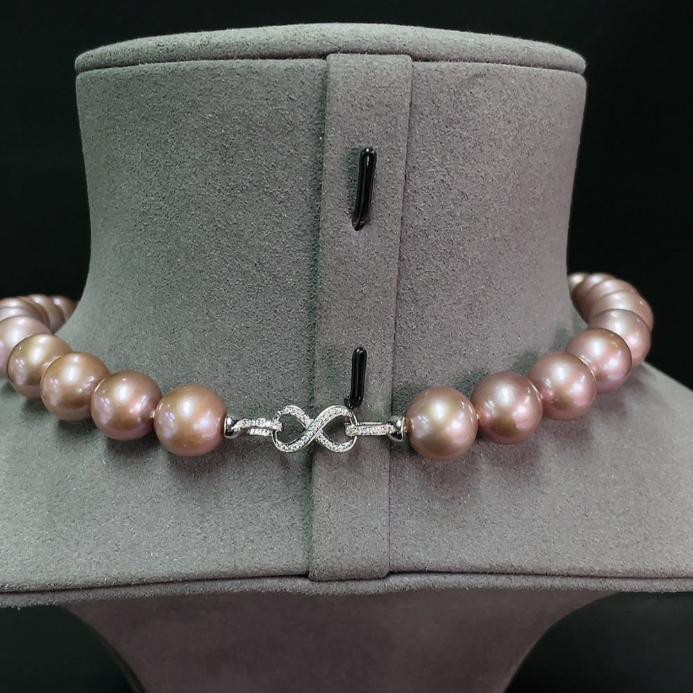 Pearl Necklace Non-Gold Total Weight Approx. 92.20g Size 12-12.8mm