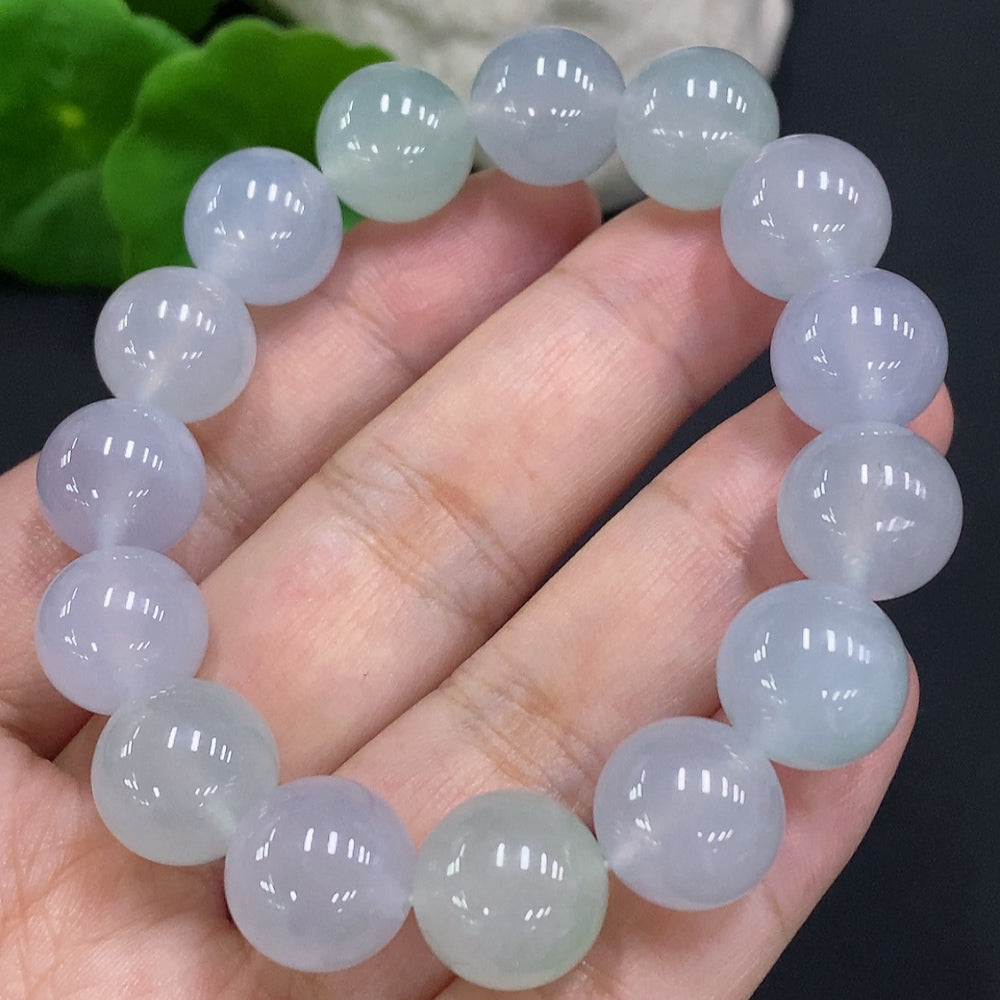 Jadeite Bead Necklace Approx. 12.2mm Total Weight Approx. 48.6g
