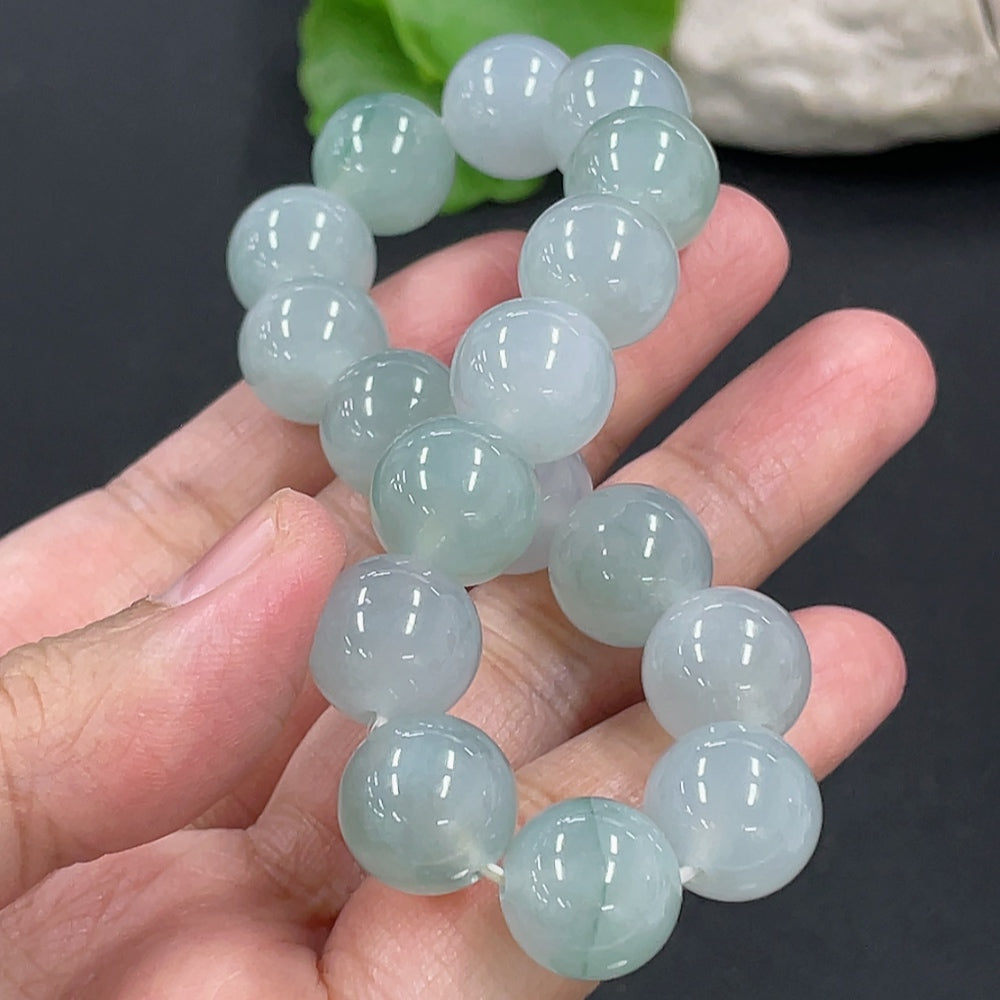 Jadeite Bracelet Approx. 12.4mm Total Weight Approx. 57.26g